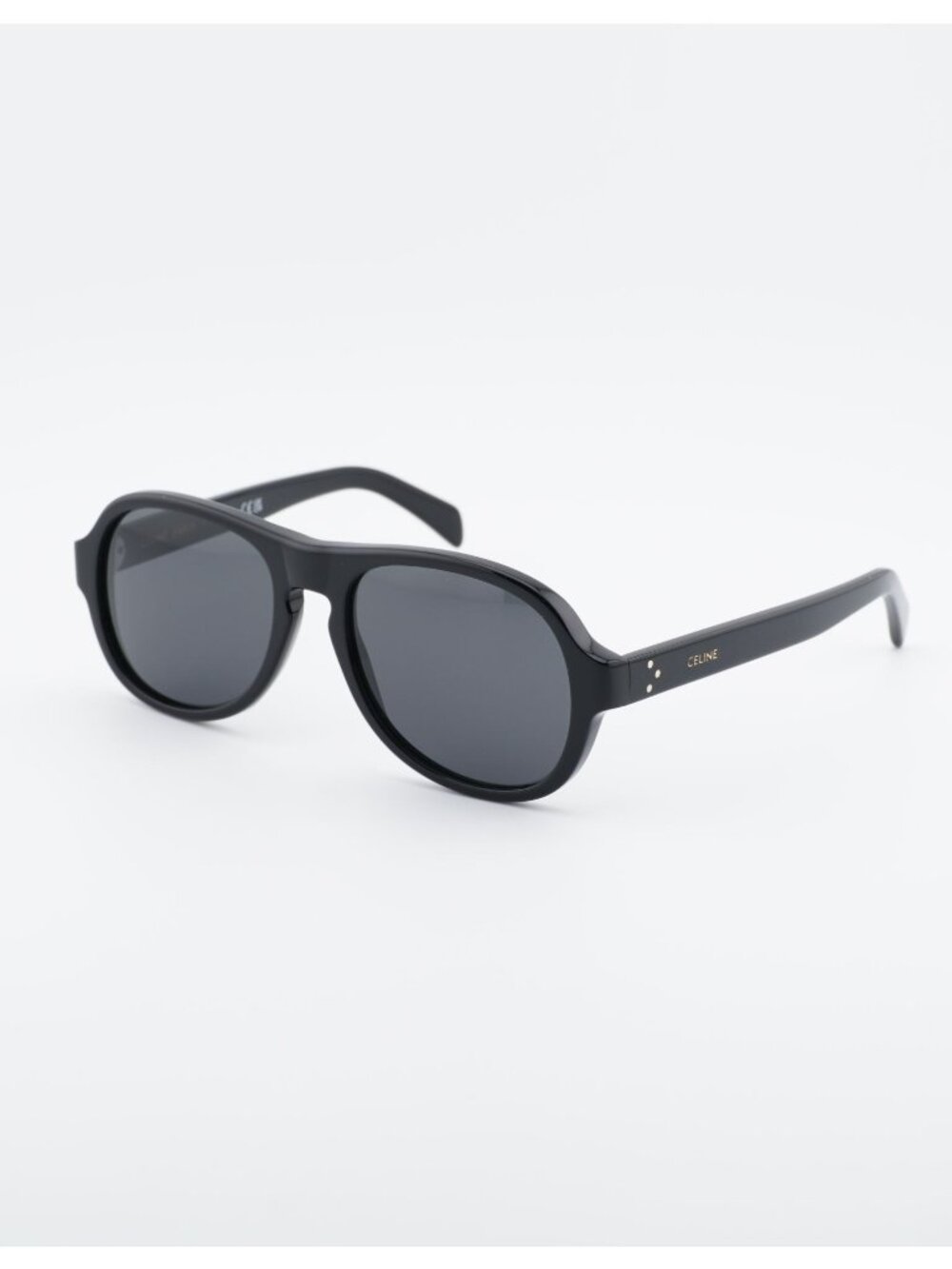 Celine CL40298I 01A Sunglasses Black Aviator Frame, Grey Lenses
